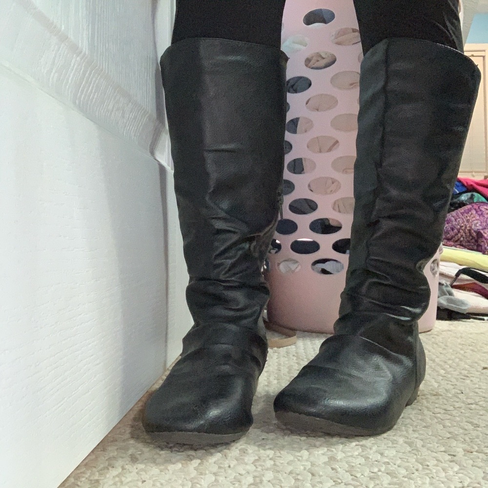 black boots